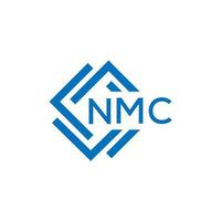nmc brev logotyp design på vit bakgrund. nmc kreativ cirkel brev logotyp begrepp. nmc brev design. vektor