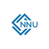 nnu brev logotyp design på vit bakgrund. nnu kreativ cirkel brev logotyp begrepp. nnu brev design. vektor