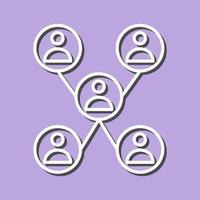einzigartiges Vektorsymbol für das Unternehmensnetzwerk vektor
