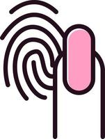 Touch-ID-Vektorsymbol vektor