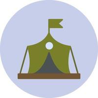 Militär- Zelt Vektor Symbol