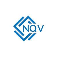 nqv brev logotyp design på vit bakgrund. nqv kreativ cirkel brev logotyp begrepp. nqv brev design. vektor