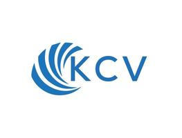 kcv abstrakt företag tillväxt logotyp design på vit bakgrund. kcv kreativ initialer brev logotyp begrepp. vektor