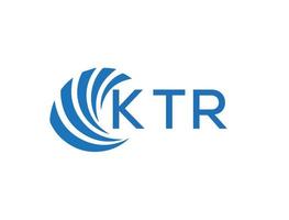 ktr abstrakt Geschäft Wachstum Logo Design auf Weiß Hintergrund. ktr kreativ Initialen Brief Logo Konzept. vektor