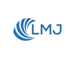 lmj abstrakt Geschäft Wachstum Logo Design auf Weiß Hintergrund. lmj kreativ Initialen Brief Logo Konzept. vektor