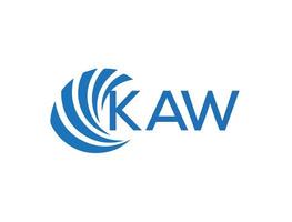 kaw abstrakt Geschäft Wachstum Logo Design auf Weiß Hintergrund. kaw kreativ Initialen Brief Logo Konzept. vektor