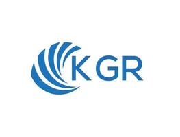 kgr abstrakt Geschäft Wachstum Logo Design auf Weiß Hintergrund. kgr kreativ Initialen Brief Logo Konzept. vektor