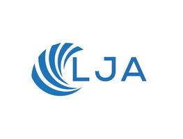 lja abstrakt Geschäft Wachstum Logo Design auf Weiß Hintergrund. lja kreativ Initialen Brief Logo Konzept. vektor