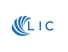 lic abstrakt Geschäft Wachstum Logo Design auf Weiß Hintergrund. lic kreativ Initialen Brief Logo Konzept. vektor