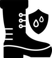 wasserdicht Schuhe Vektor Symbol