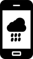 Wetter-App-Vektorsymbol vektor