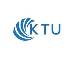 ktu abstrakt Geschäft Wachstum Logo Design auf Weiß Hintergrund. ktu kreativ Initialen Brief Logo Konzept. vektor