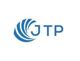 jtp abstrakt företag tillväxt logotyp design på vit bakgrund. jtp kreativ initialer brev logotyp begrepp. vektor