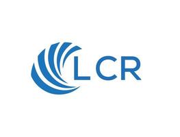 lcr abstrakt företag tillväxt logotyp design på vit bakgrund. lcr kreativ initialer brev logotyp begrepp. vektor