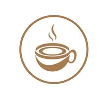 Kaffeetasse Logo Vorlage Vektor-Symbol Illustration Design vektor