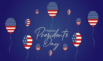 amerikan presidenter dag i Washington, fira, färgad, med element ballong vektor