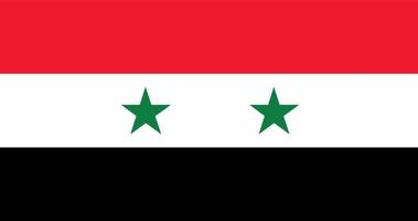 einfach Syrien Flagge, Vektor Syrien Flagge, eben Flagge Design