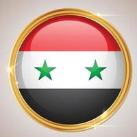 Syrien Flagge Abzeichen, 3d Emblem von Syrien, Vektor Design