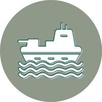 Militär- Schiff Vektor Symbol