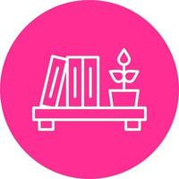 Bücherregal-Vektorsymbol vektor