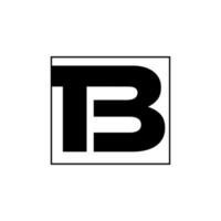 tb företag namn första brev monogram. tb brev logotyp. vektor