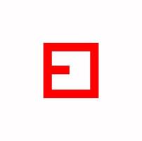 röd e o företag namn första brev ikon. eo varumärke namn ikon. vektor