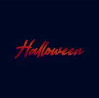 halloween text på mörk bakgrund. halloween typografi. vektor