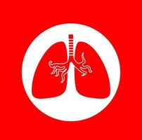 rot Lunge Vektor Symbol. Lunge Vektor.