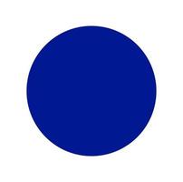 Blau solide Punkt Vektor. Marine Blau groß Punkt Symbol. vektor