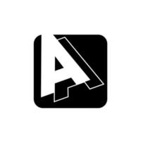 Brief 'A' Unternehmen Logo. ein Unternehmen Logo Monogramm. vektor