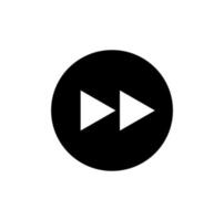 video musik gränssnitt framåt- ikon. framåt- symbol. vektor