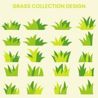 gräs samling design vektor