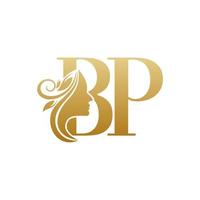 Initiale bp Gesicht Schönheit Logo Design Vorlagen vektor