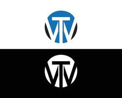 Brief zwei und wt Logo Design Idee Vektor Symbol Monogramm Vorlage.