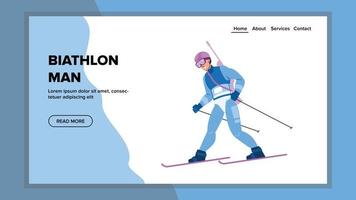 Biathlon Mann Vektor
