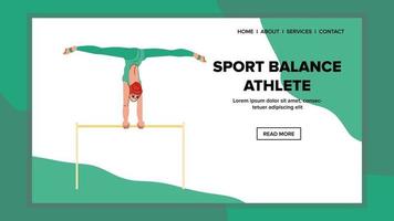 Sport Balance Athlet Vektor