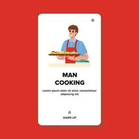 Mann Kochen Vektor