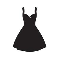 kvinna klänning ikon isolerat platt design. vektor