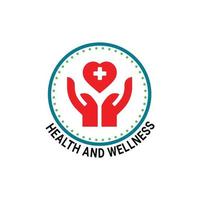 Gesundheit und Wellness Logo Design Vorlage kostenlos vektor