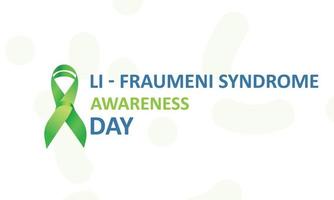li-fraumeni Syndrom Bewusstsein Tag. Vorlage zum Hintergrund, Banner, Karte, Poster vektor