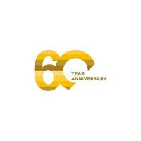 60:e årsdag firande logotyp vektor