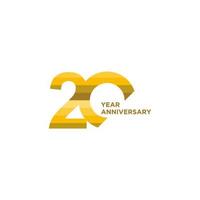 20 .. Jahrestag Feier Logo vektor