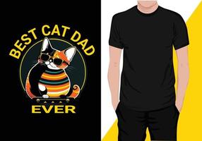 katt t-shirt design vektor