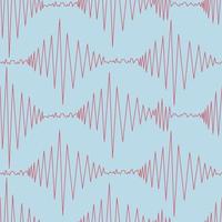 Seismogramm. Aufzeichnung Erdbeben Schock Aktivität. nahtlos Muster auf ein Blau Hintergrund. vektor