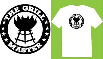 grill bemästra svg, grillning png, bbq svg t-shirt vektor