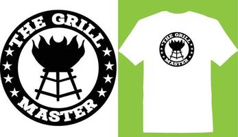 Grill Meister SVG, Grillen png, Grill svg T-Shirt vektor