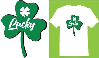 Glücklich st. Patricks Tag T-Shirt T-Shirt vektor