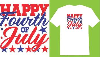 Lycklig 4:e av juli svg, Amerika svg, svg t-shirt vektor