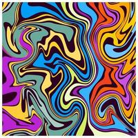 fantastisk unik delikat texturerad virvlades flytande modern abstrakt design. ett abstrakt färgrik psychedelic vågig bakgrund. vektor
