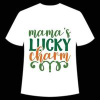 mammas tur- charm st. Patricks dag skjorta skriva ut mall, tur- behag, irländska, alla har en liten tur typografi design vektor